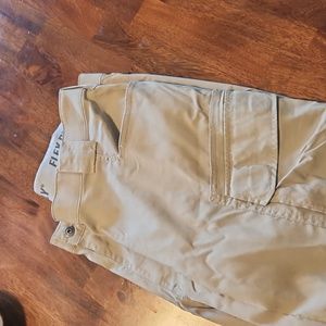 Duluth Trading Flex on the Fly khaki straight leg pants -42x32- Brenda new